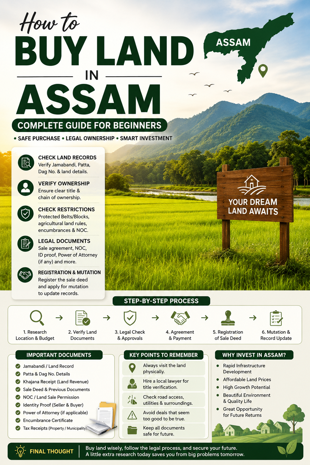 How to Buy Land in Assam