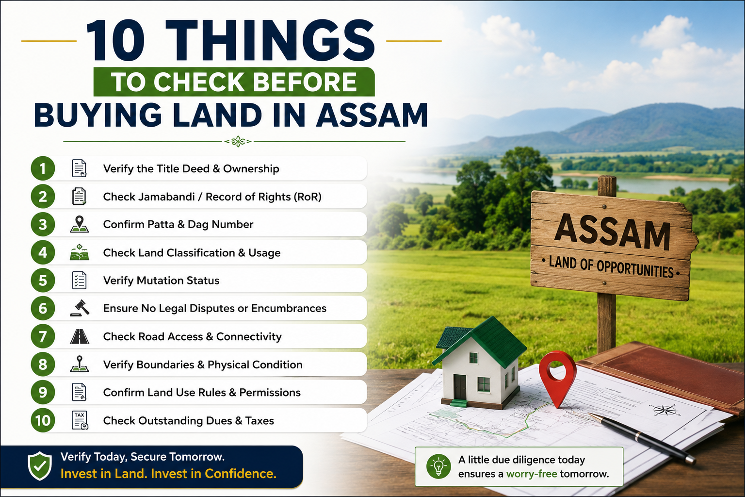 10 Things to Check Before Buying Land in Assam