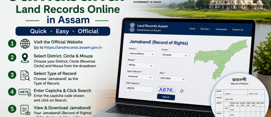 How to Check Jamabandi Land Records Online in Assam