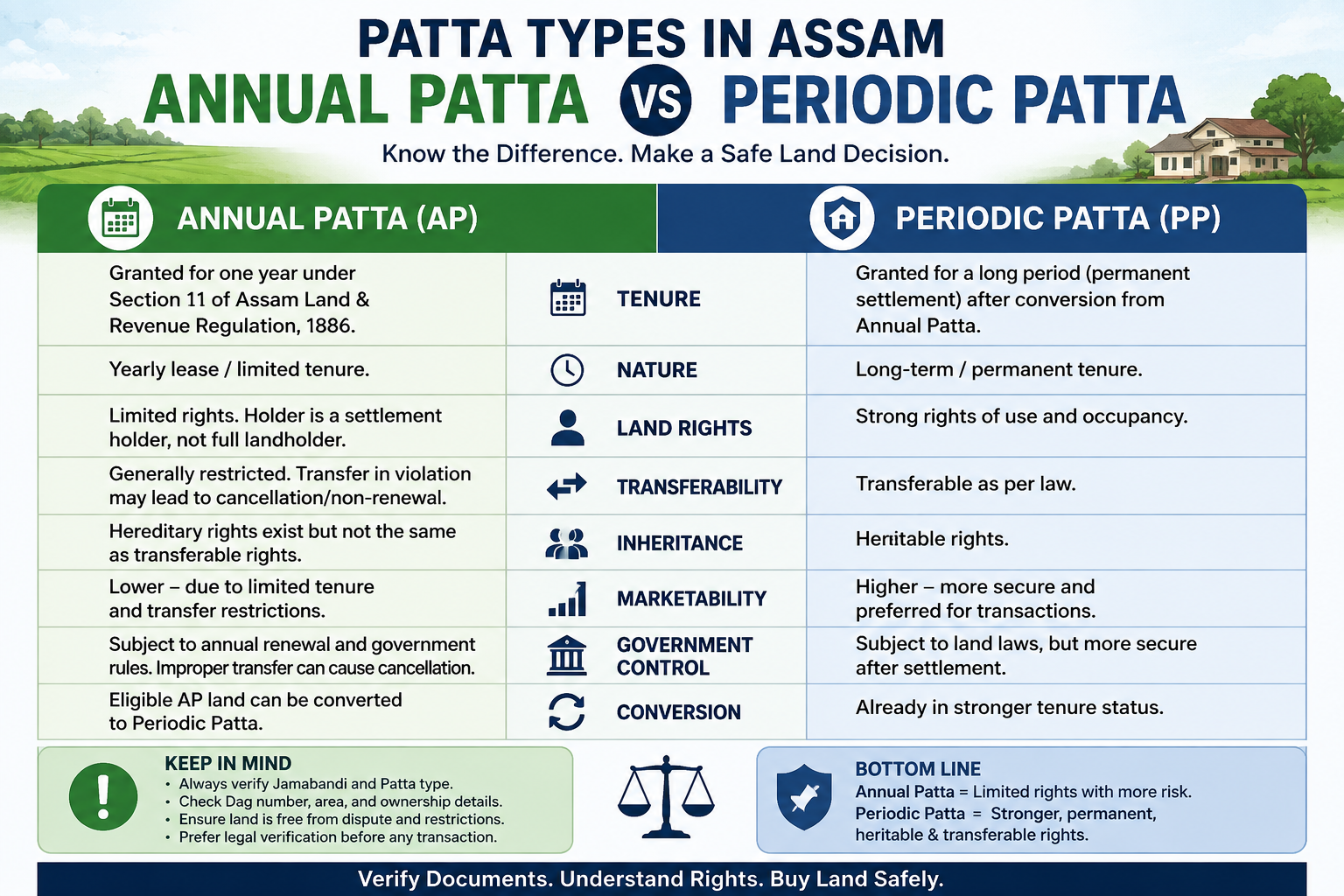 Annual Patta vs Periodic Patta