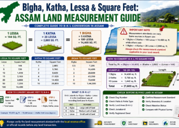 Bigha, Katha, Lessa & Square Feet: Assam Land Measurement Guide
