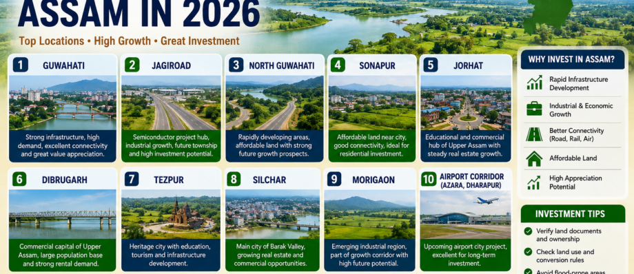 Best Places to Buy Land in Assam in 2026